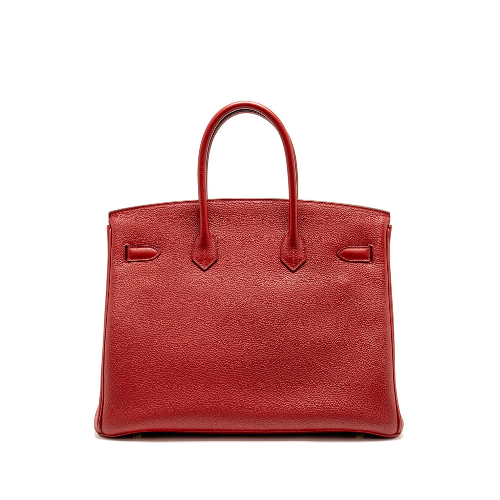 HERMES BIRKIN 35 TOGO ROUGE VIF GHW