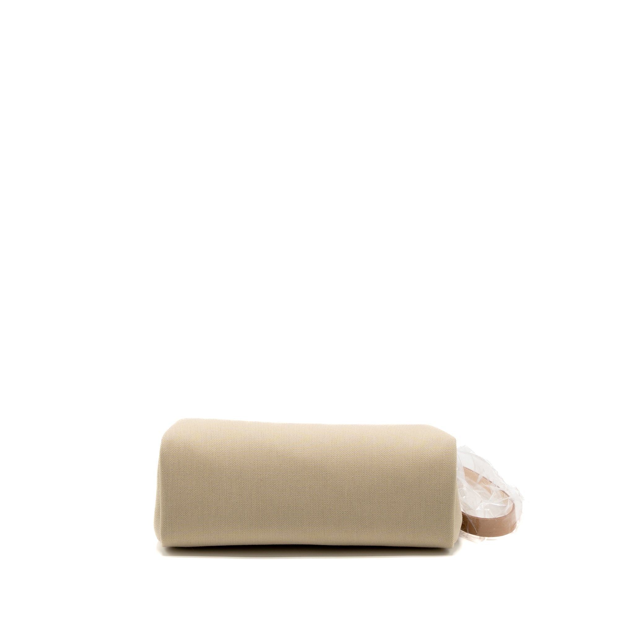 HERMES HERBAG 31 ZIP BAG CANVAS/VACHE HUNTER BETON/NATUREL SABLE SHW