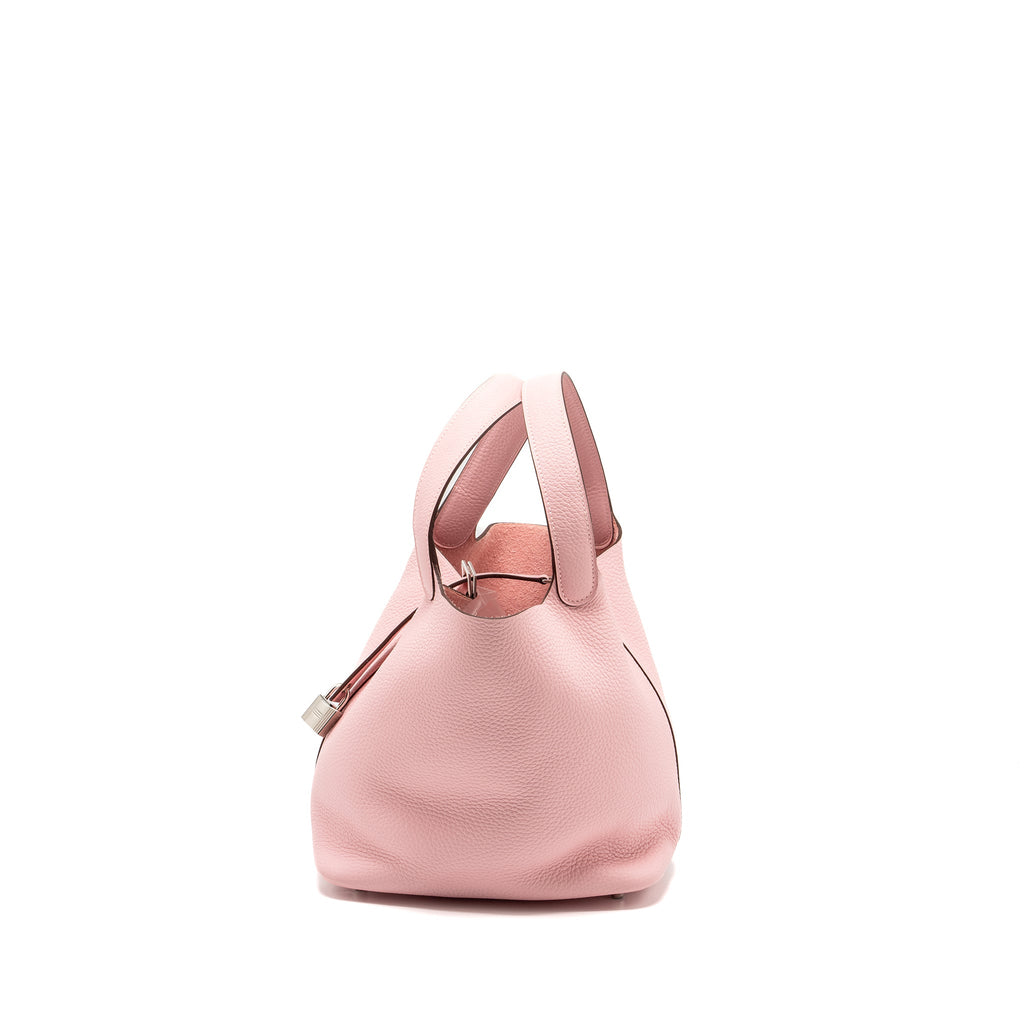 HERMES PICOTIN 22 LOCK BAG CLEMENCE ROSE SAKURA SHW