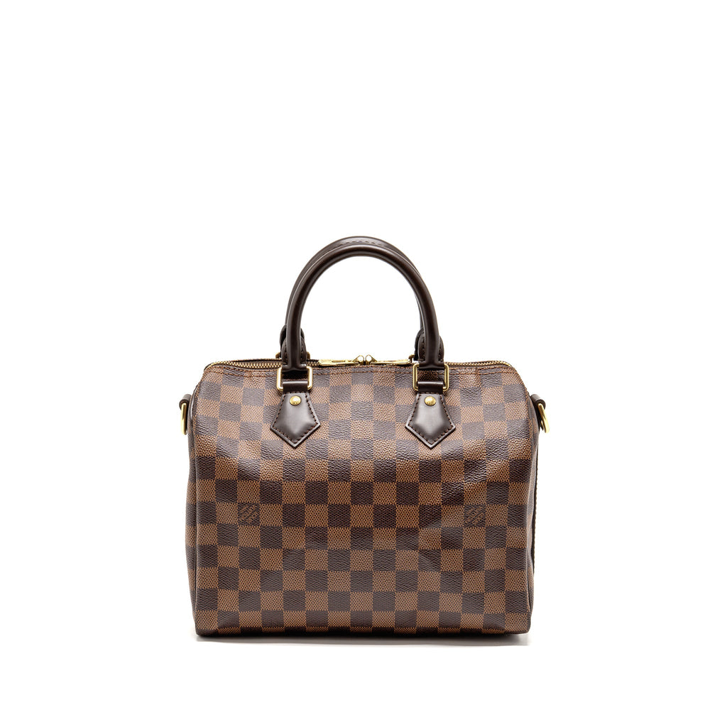 LOUIS VUITTON SPEEDY BANDOULIERE 25 DAMIER EBENE CANVAS GHW