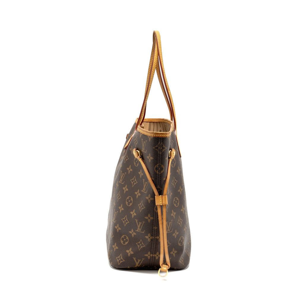 LOUIS VUITTON NEVERFULL MM MONOGRAM CANVAS GHW