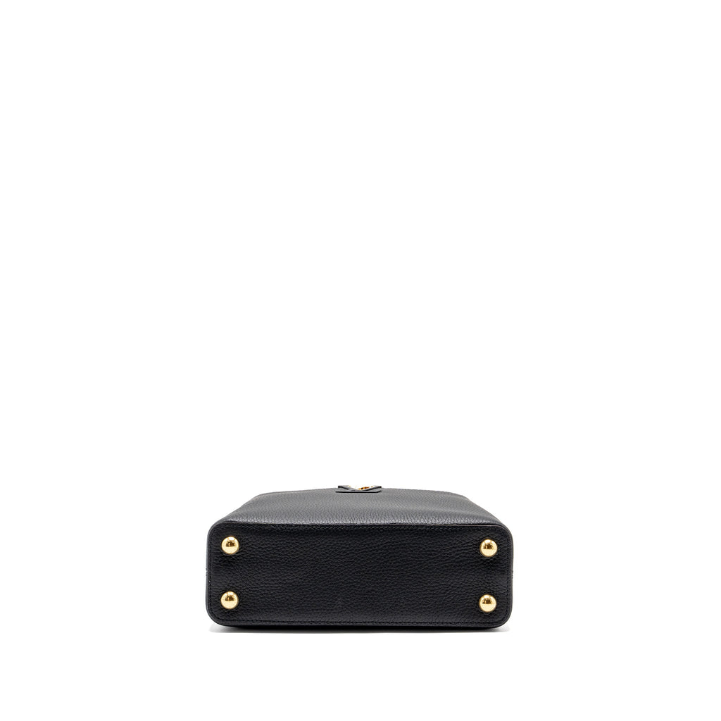 LOUIS VUITTON CAPUCINES BB CALFSKIN BLACK GHW