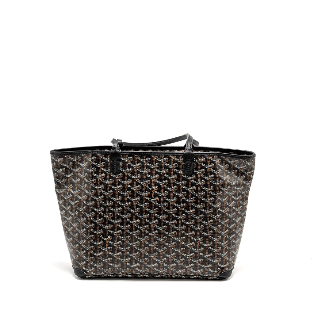 GOYARD ARTOIS PM TOTE BAG GOYARDLINE CANVAS BLACK SHW