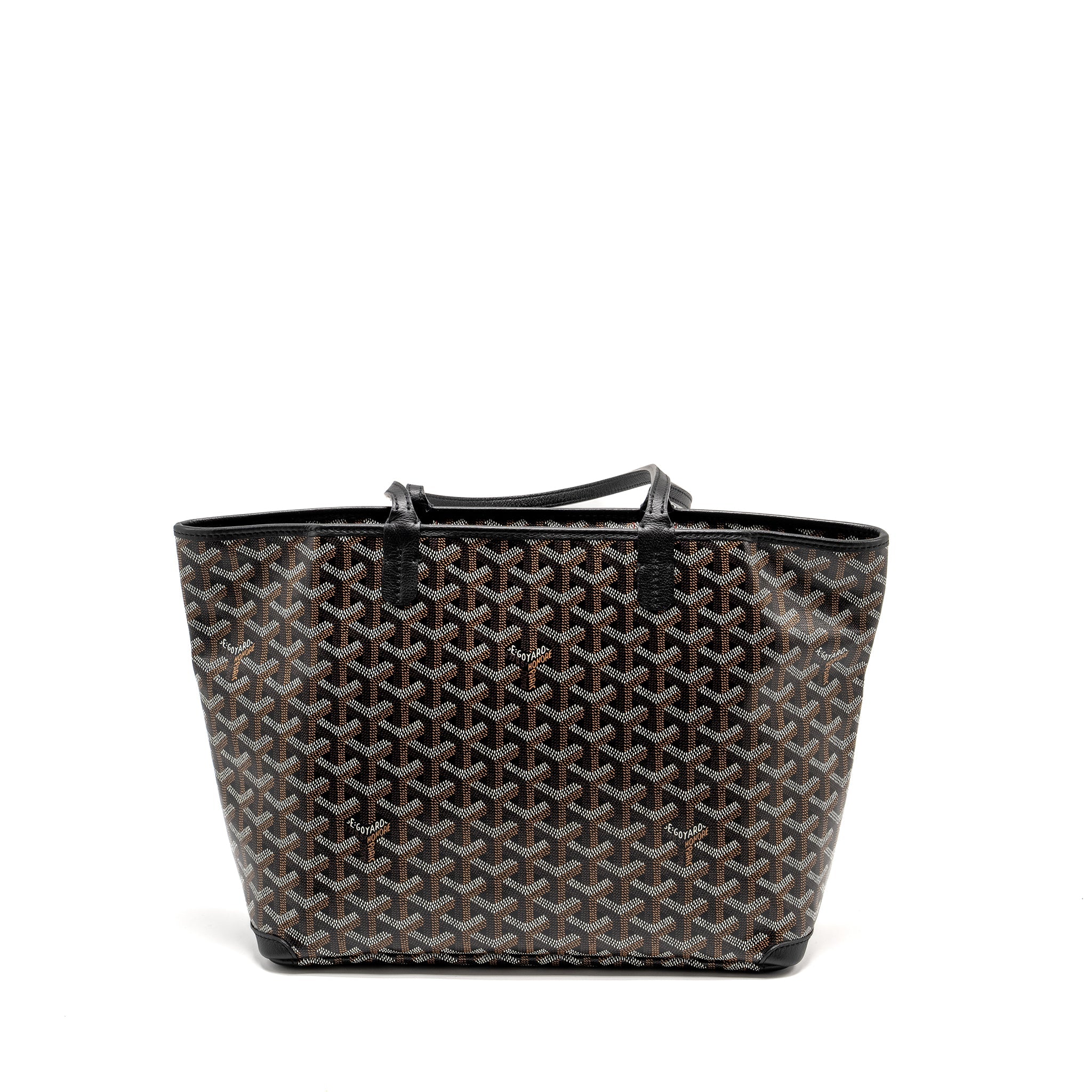 GOYARD ARTOIS PM TOTE BAG GOYARDLINE CANVAS BLACK SHW