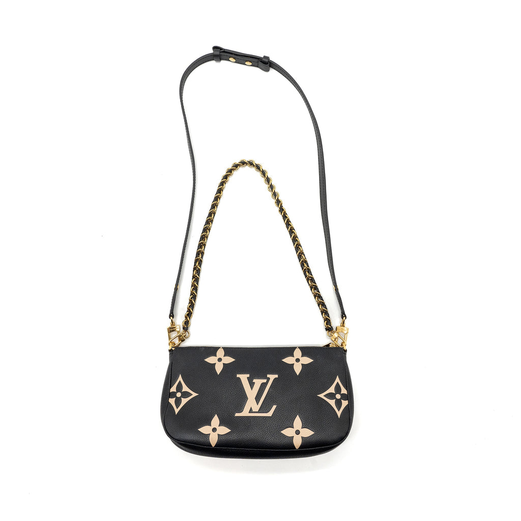 LOUIS VUITTON MULTI POCHETTE MONOGRAM EMPREINTE BLACK GHW