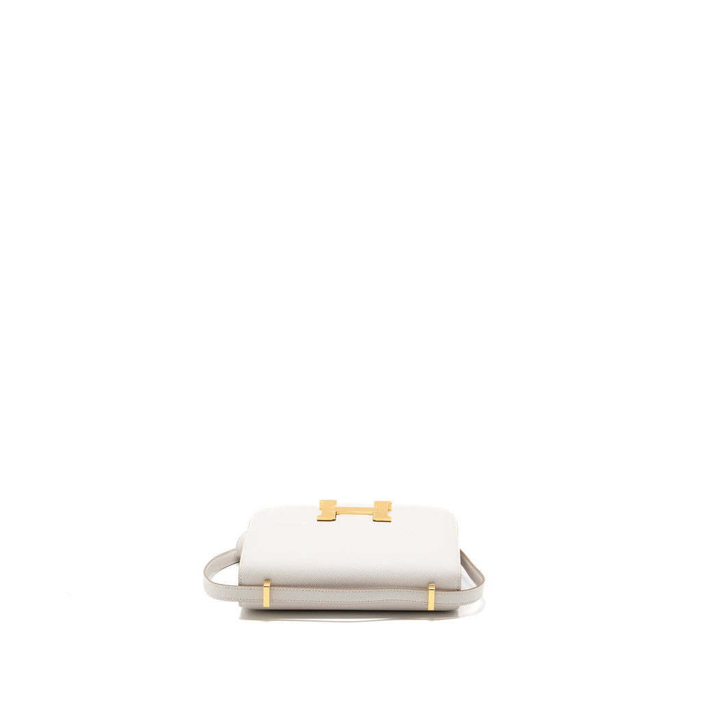 HERMES MINI CONSTANCE EPSOM GRIS PALE GHW