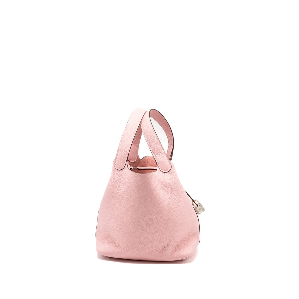 HERMES PICOTIN 22 LOCK BAG CLEMENCE ROSE SAKURA SHW