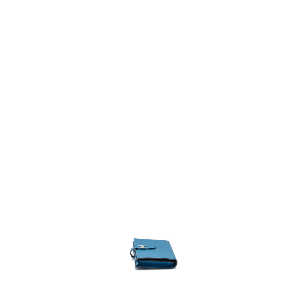 HERMES BEARN WALLET EPSOM BLUE SHW