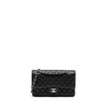 CHANEL MEDIUM CLASSIC DOUBLE FLAP BAG CAVIAR BLACK SHW