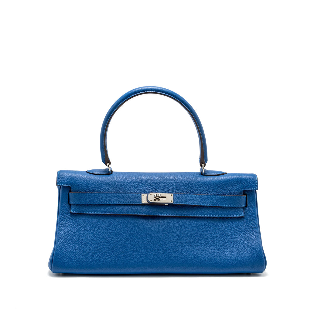 HERMES SHOULDER KELLY CLEMENCE BLUE SHW