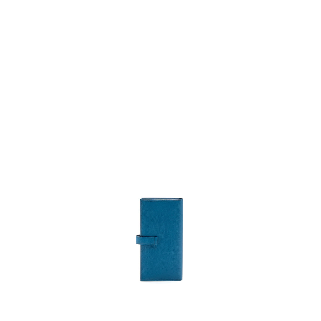 HERMES BEARN WALLET EPSOM BLUE SHW