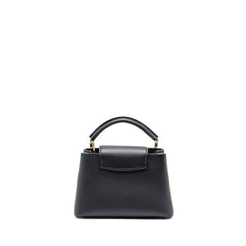 LOUIS VUITTON CAPUCINES BB CALFSKIN BLACK GHW