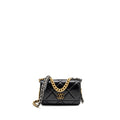 CHANEL 19 WALLET ON CHAIN LAMBSKIN BLACK MULTICOLOUR HARDWARE