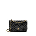 CHANEL JUMBO CLASSIC DOUBLE FLAP BAG LAMBSKIN BLACK GHW