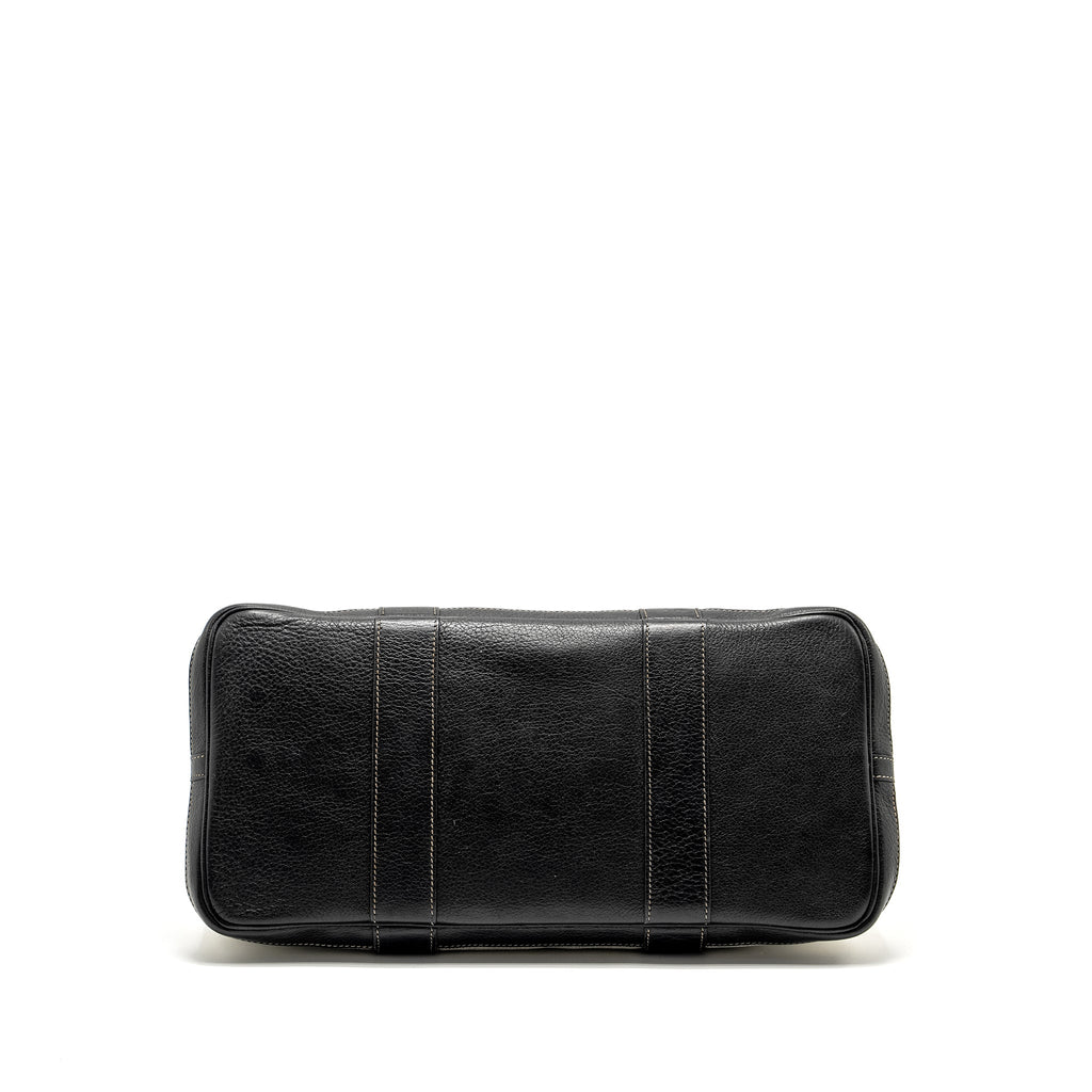 HERMES VINTAGE GARDEN PARTY 36 CANVAS/NEGONDA BLACK/ECRU SHW
