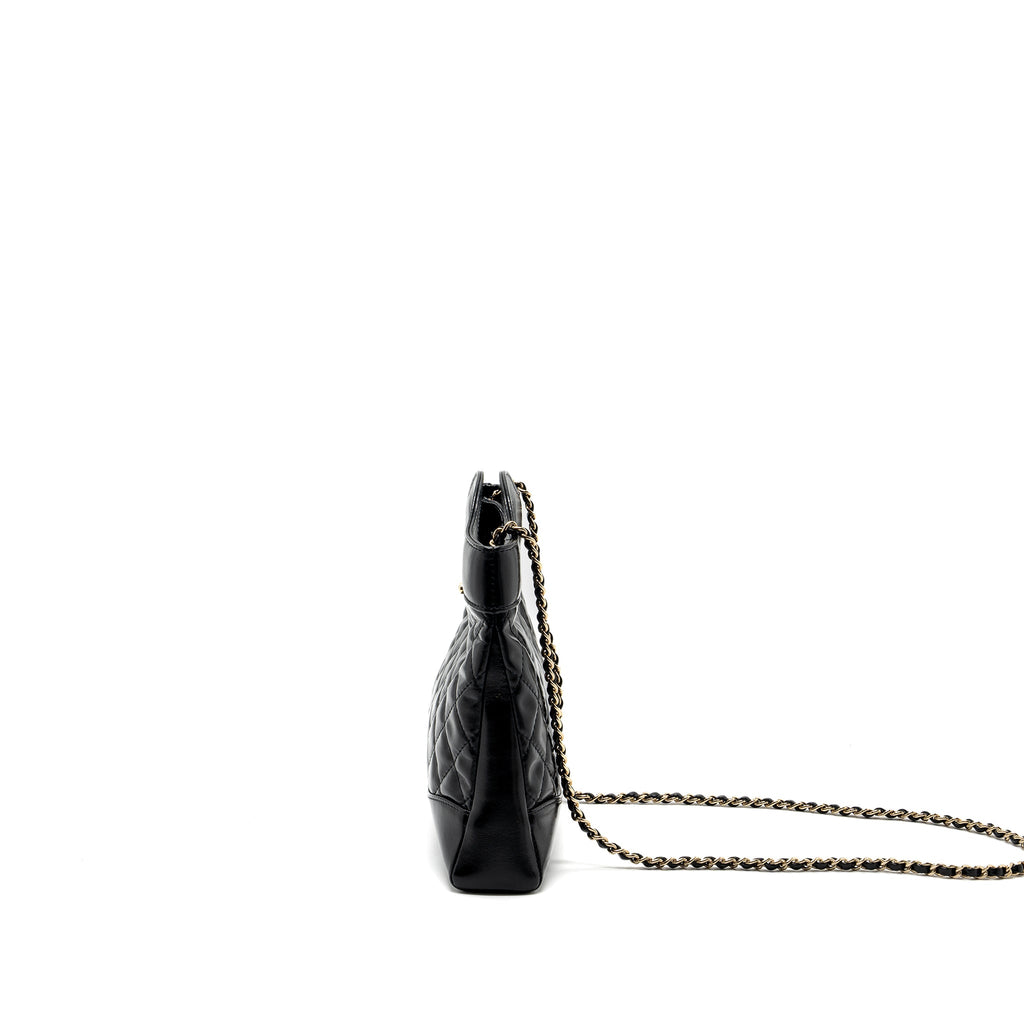 CHANEL 24C MINI 31 BAG SHINY CALFSKIN BLACK LGHW (MICROCHIP)