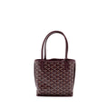 GOYARD ANJOU MINI TOTE CANVAS/CALFSKIN BURGUNDY SHW