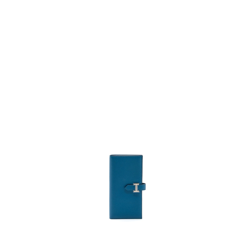 HERMES BEARN WALLET EPSOM BLUE SHW