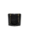 CHANEL PETIT SHOPPING TOTE BAG CAVIAR BLACK GHW