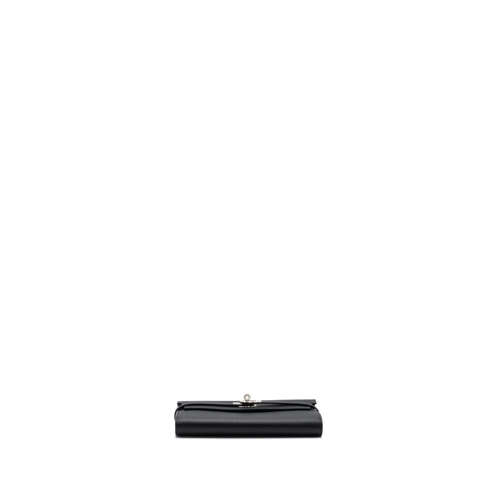 HERMES KELLY LONG WALLET EPSOM BLACK SHW