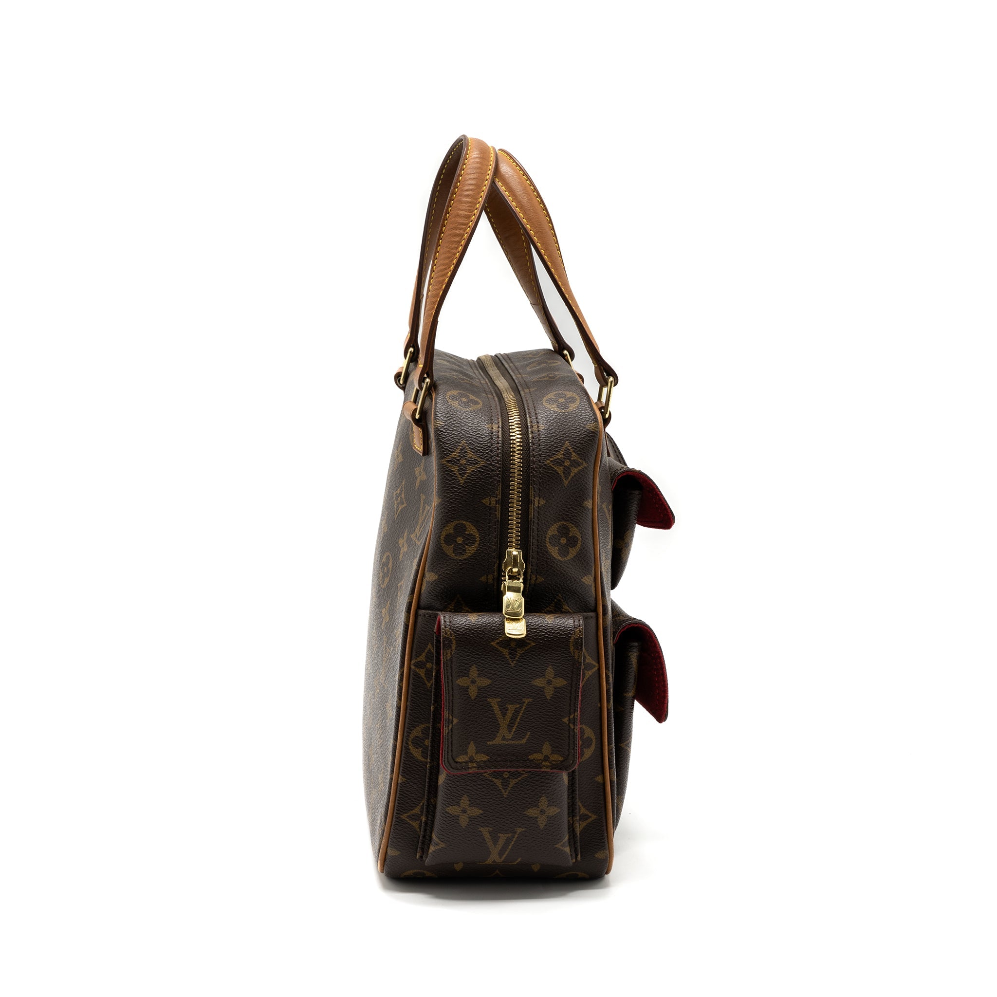 LOUIS VUITTON VINTAGE TOP HANDLE BAG MONOGRAM CANVAS GHW