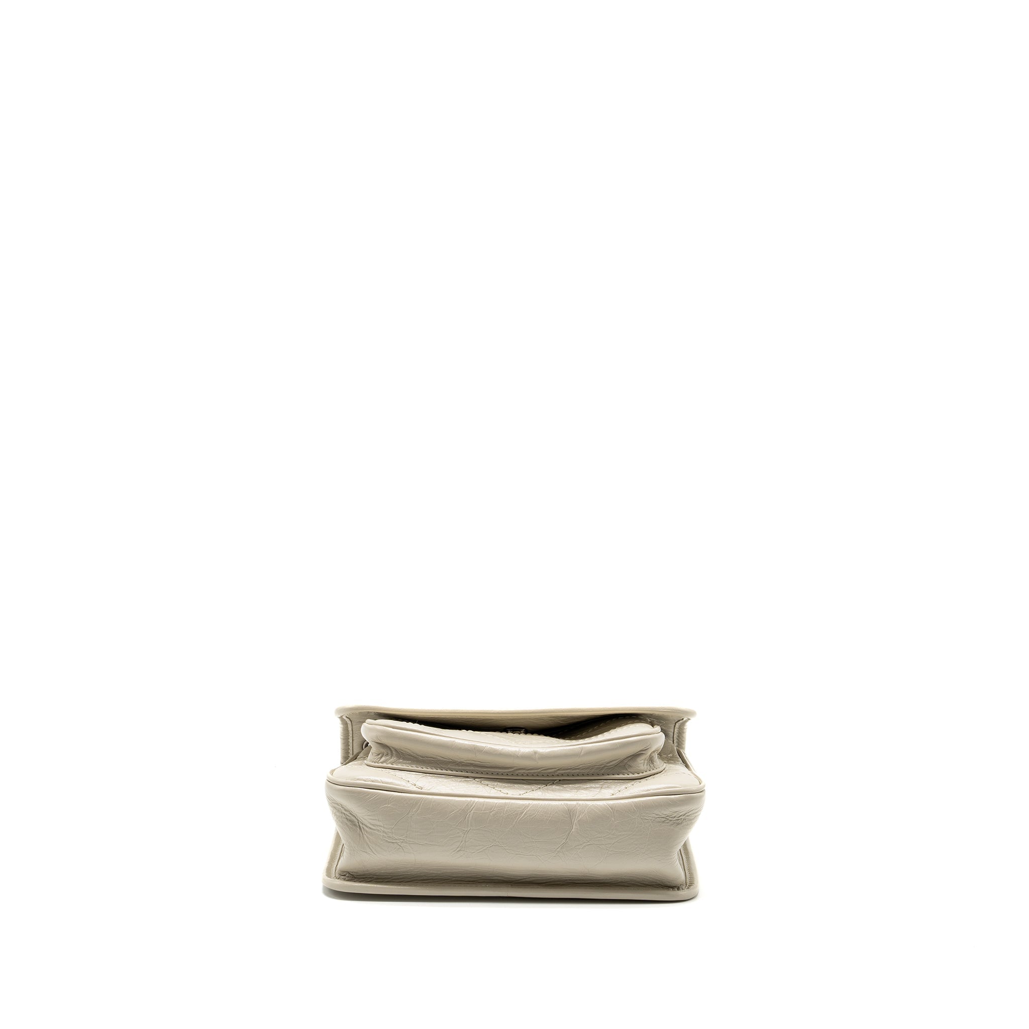 SAINT LAURENT/YSL NIKI BABY FLAP BAG CALFSKIN WHITE SHW
