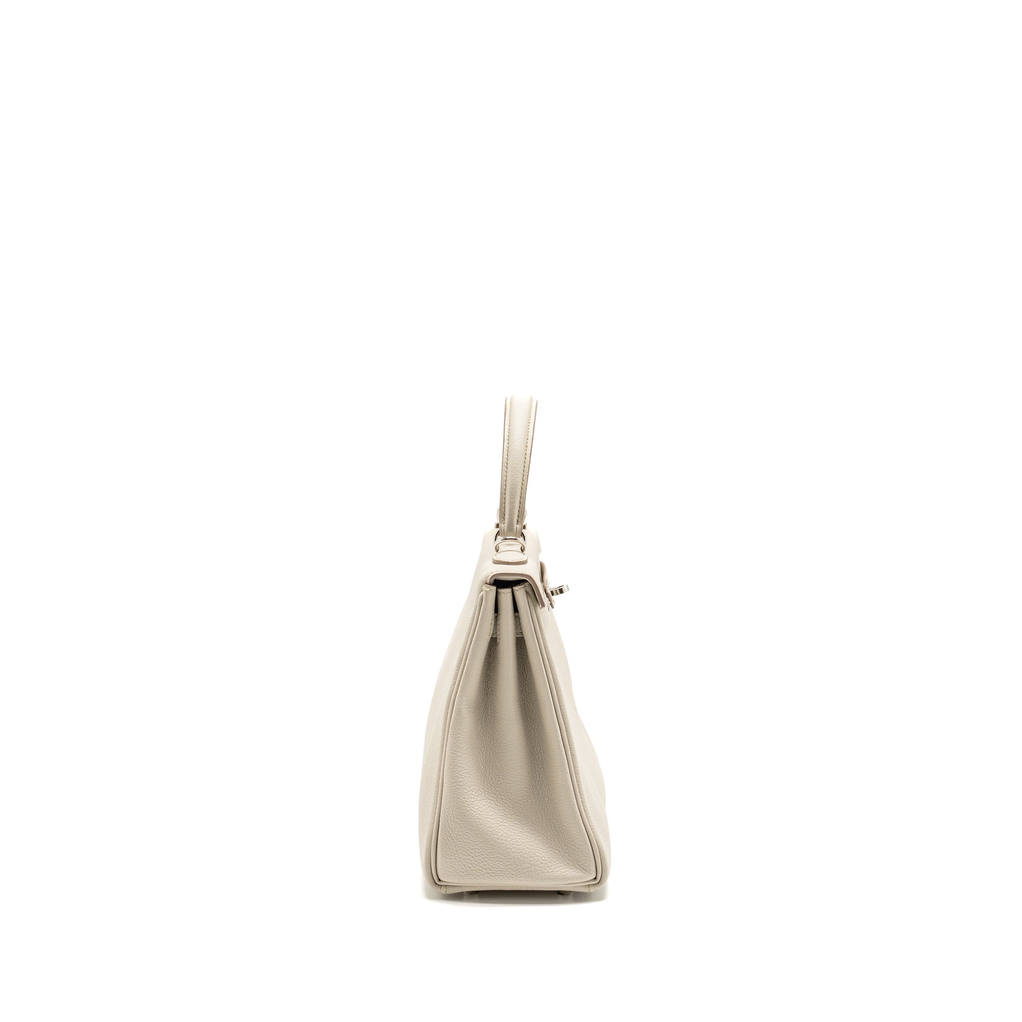HERMES KELLY 25 STRAP TOGO BETON/GRIS ASPHALTE SHW