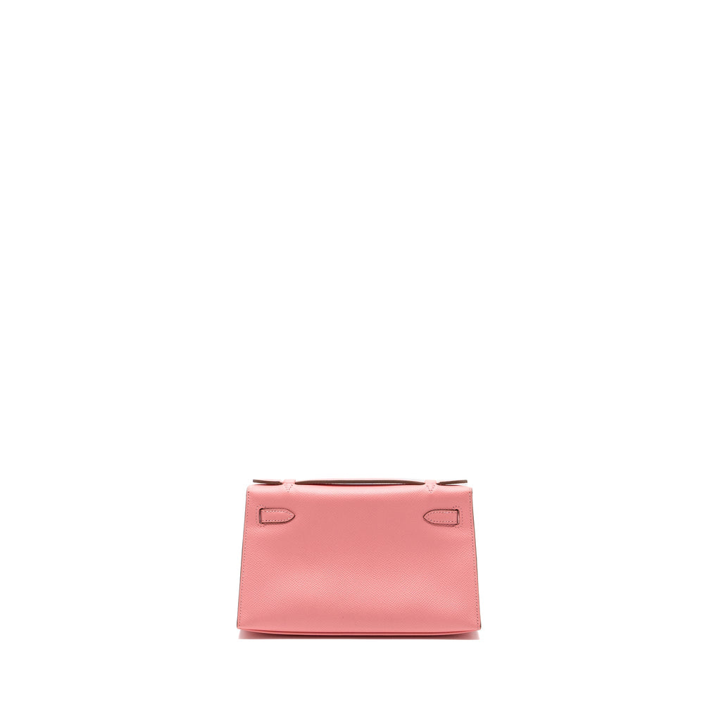 HERMES KELLY POCHETTE EPSOM ROSE CONFETTI SHW