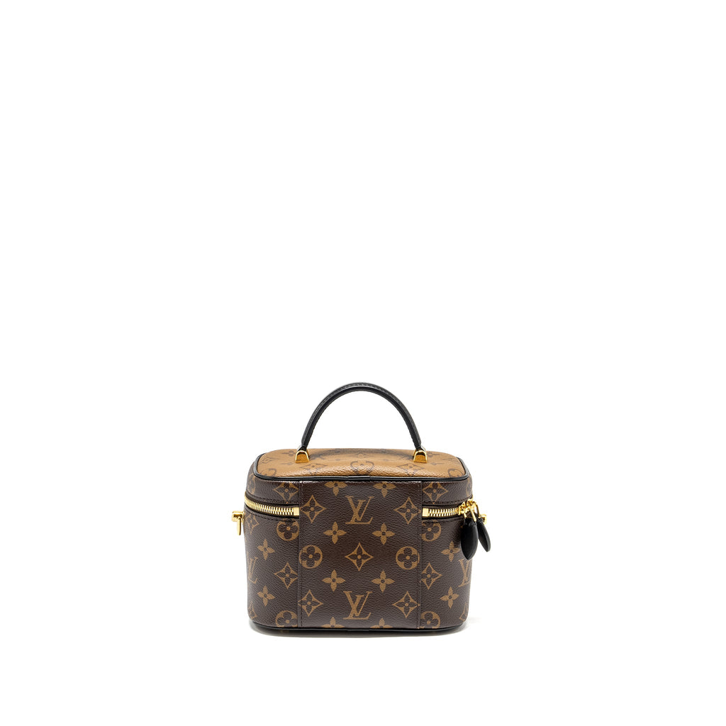 LOUIS VUITTON VANITY CASE PM MONOGRAM REVERSE CANVAS GHW