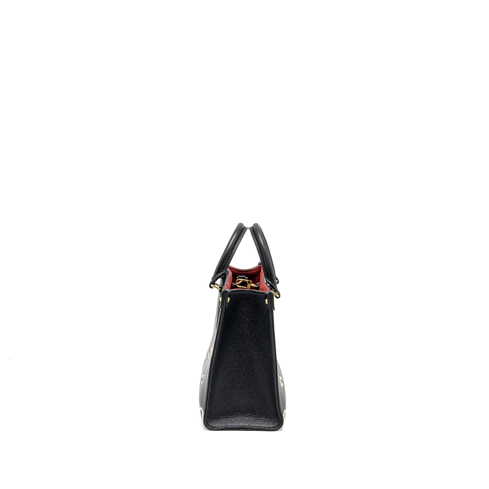 LOUIS VUITTON ONTHEGO PM BICOLOUR MONOGRAM EMPREINTE BLACK/BEIGE GHW