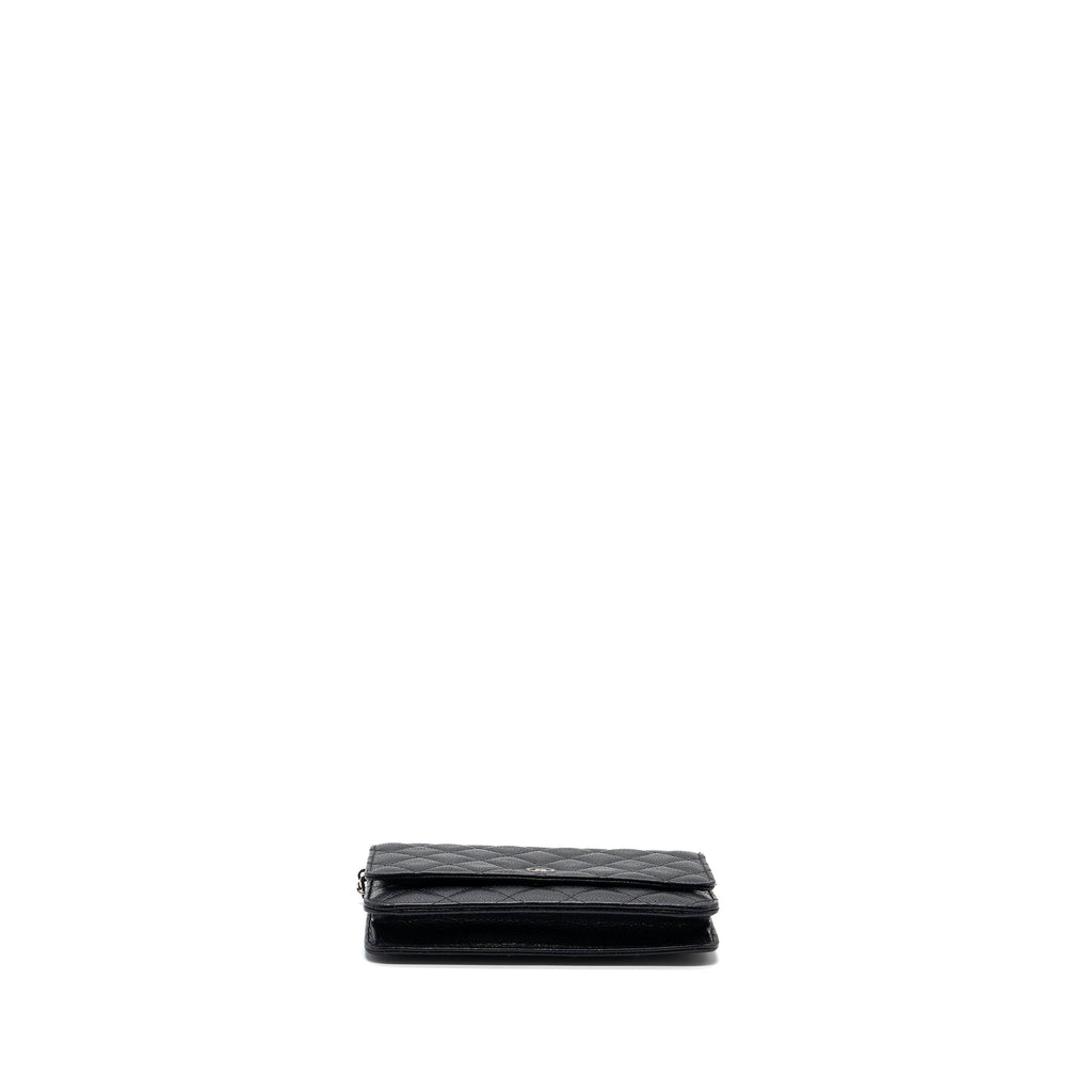 CHANEL CLASSIC WALLET ON CHAIN CAVIAR BLACK SHW