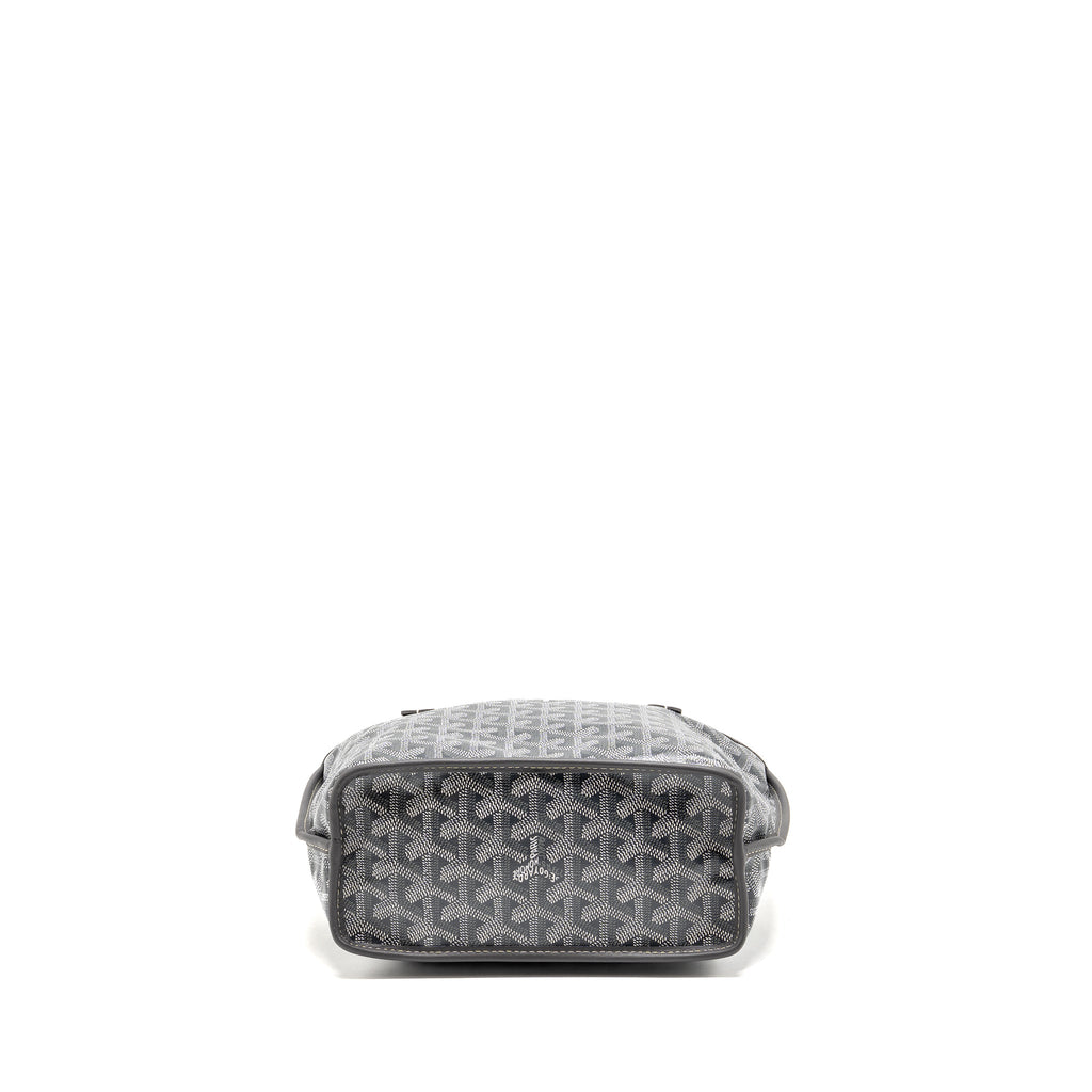 GOYARD MINI ANJOU TOTE BAG GOYARDINE CANVAS GREY SHW