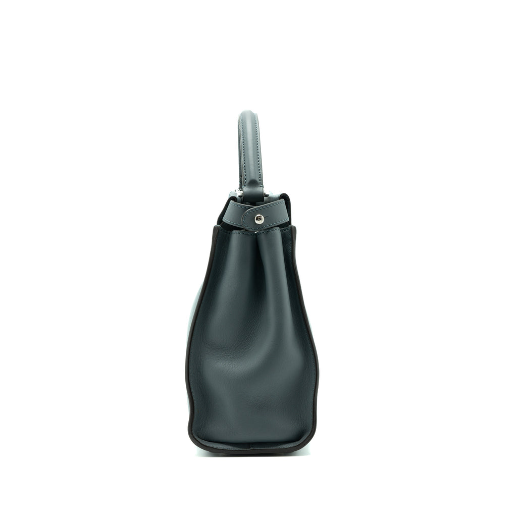 FENDI MEDIUM PEEKABOO LEATHER LIGHT BLUE SHW