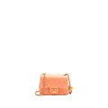 CHANEL PEARL CRUSH MINI SQUARE LAMBSKIN CORAL GHW (MICROCHIP)