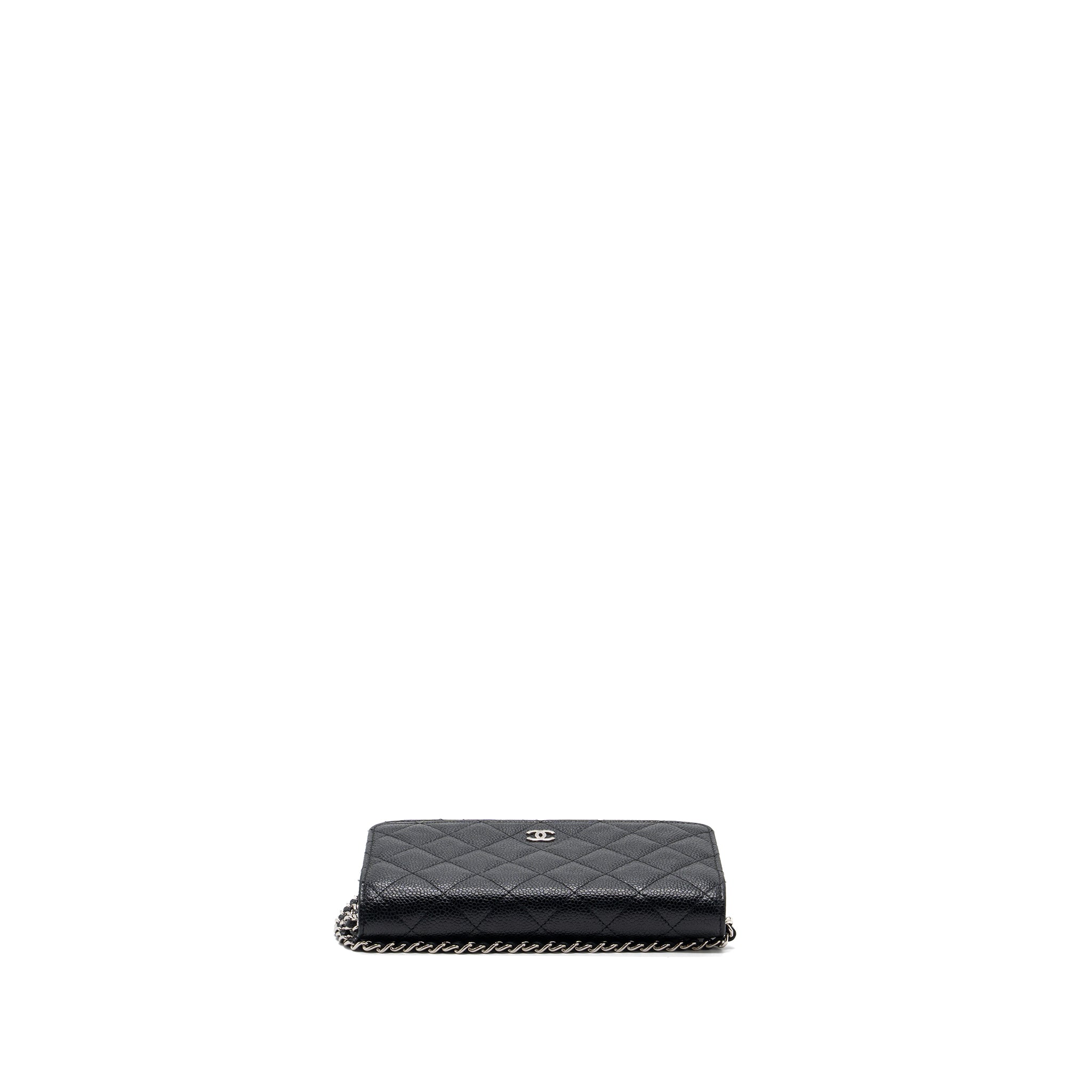 CHANEL CLASSIC WALLET ON CHAIN CAVIAR BLACK SHW
