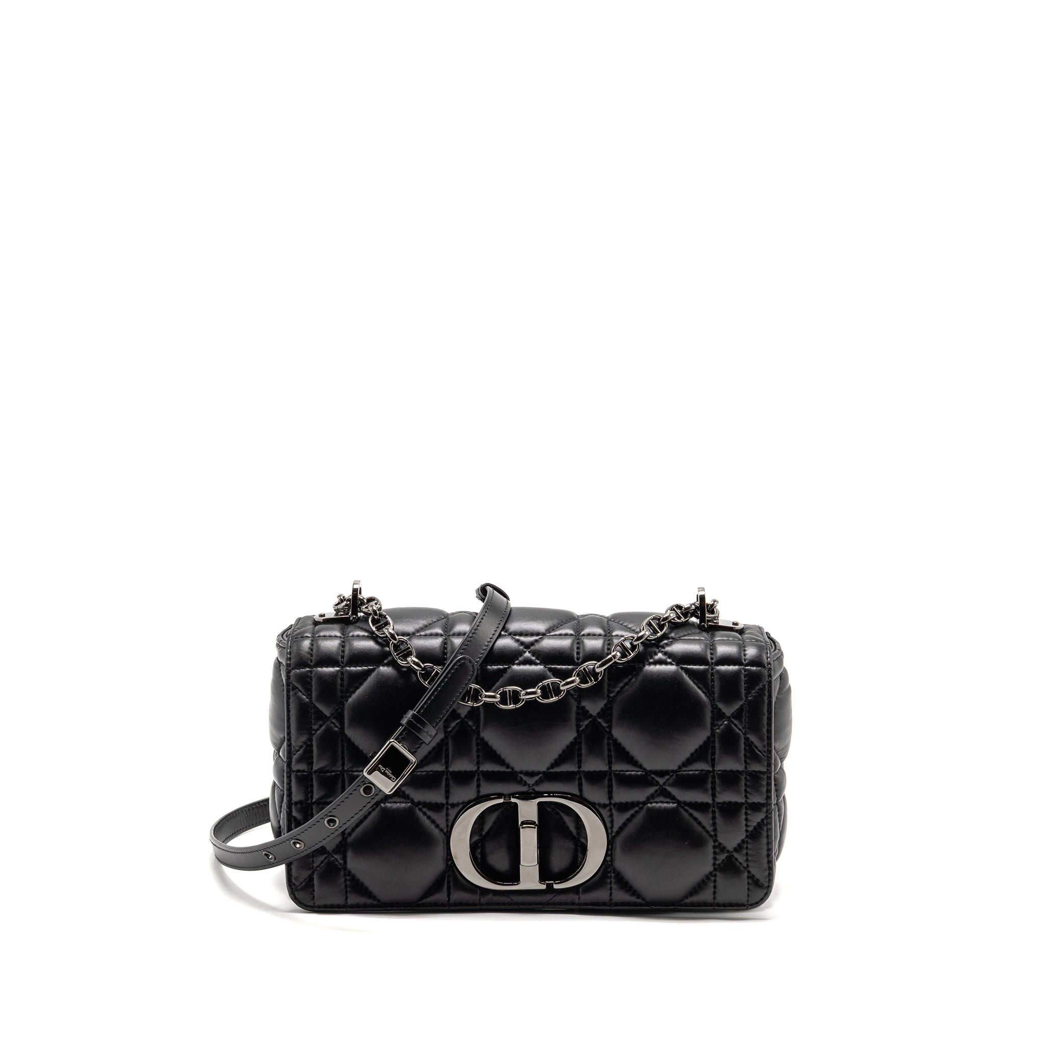 DIOR MEDIUM DIOR CARO BAG CALFSKIN SO BLACK
