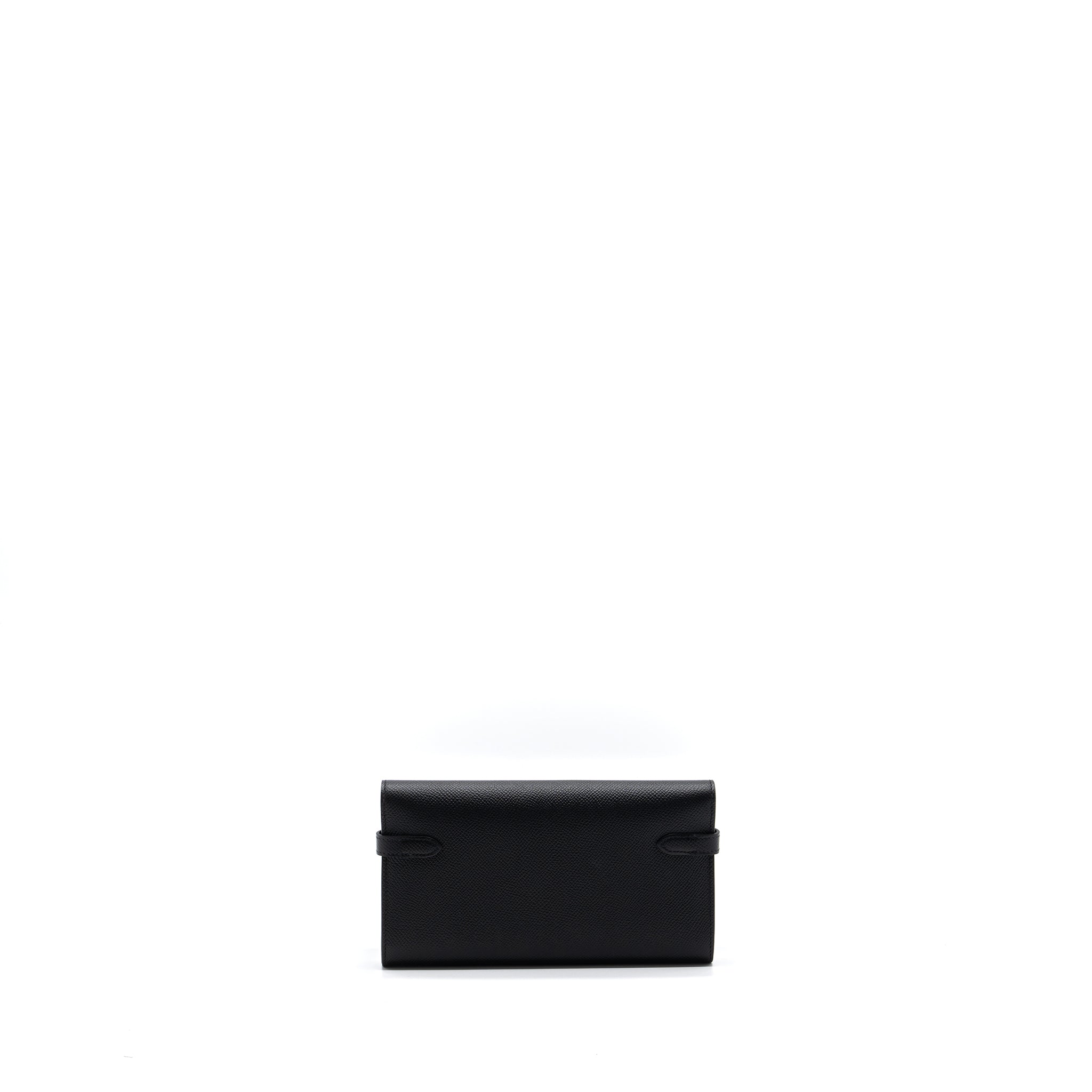 HERMES KELLY LONG WALLET EPSOM BLACK SHW