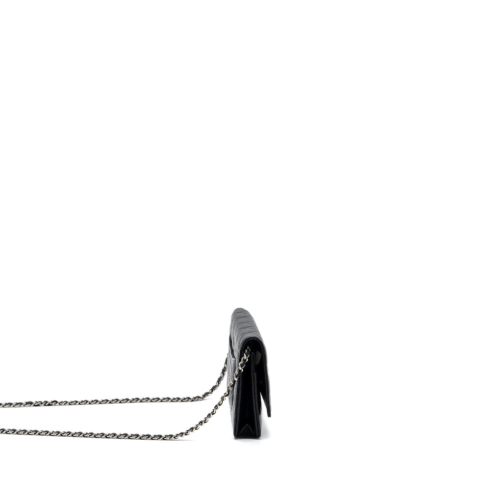 CHANEL CLASSIC WALLET ON CHAIN CAVIAR BLACK SHW
