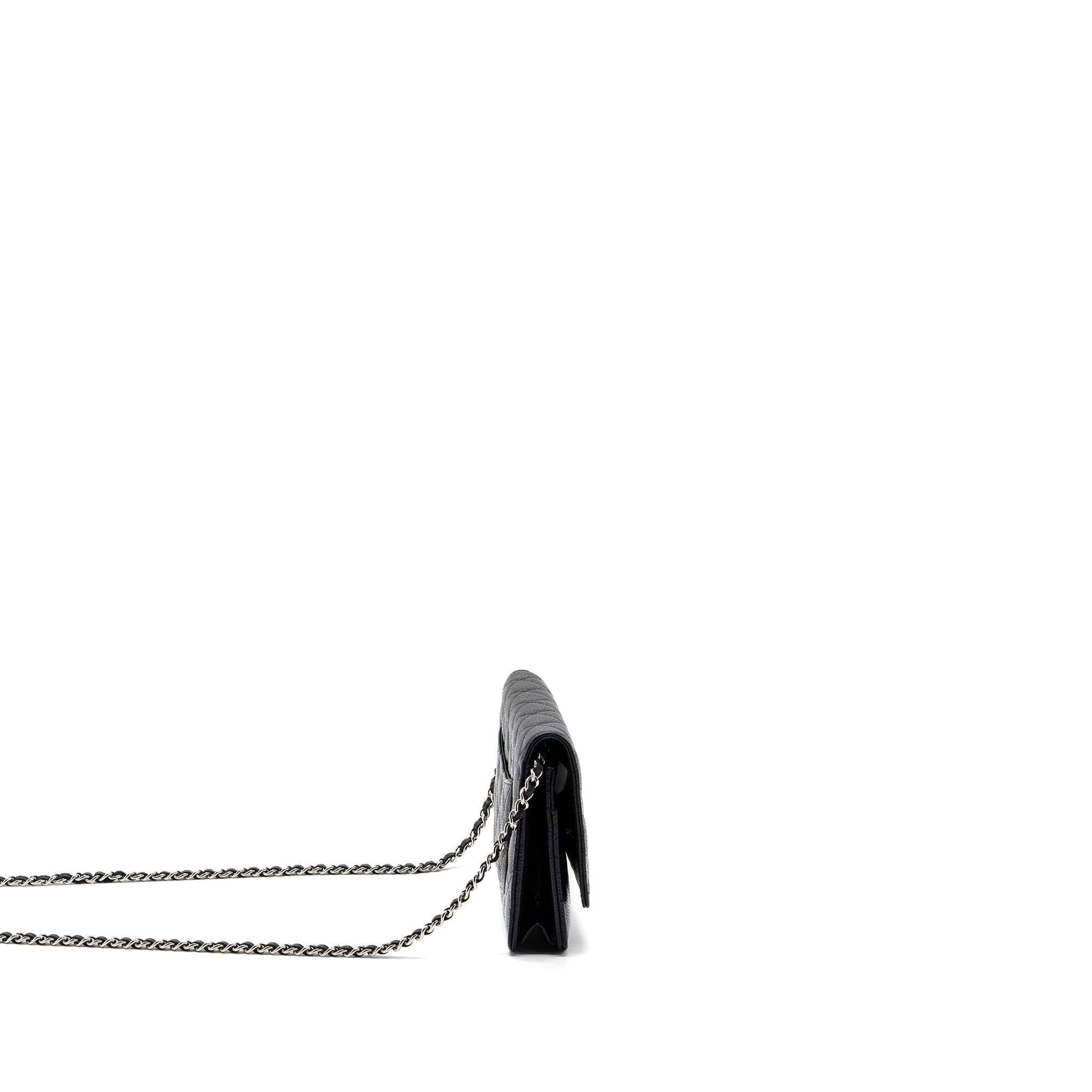 CHANEL CLASSIC WALLET ON CHAIN CAVIAR BLACK SHW