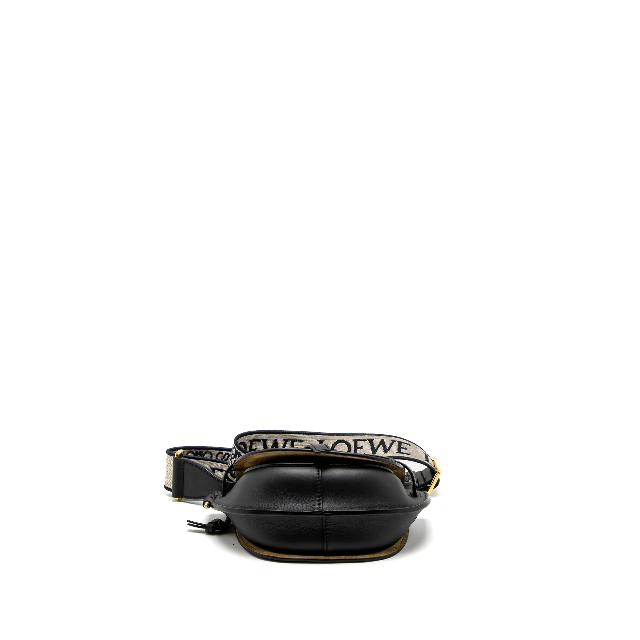 LOEWE MINI GATE DUAL BAG CALFSKIN BLACK GHW