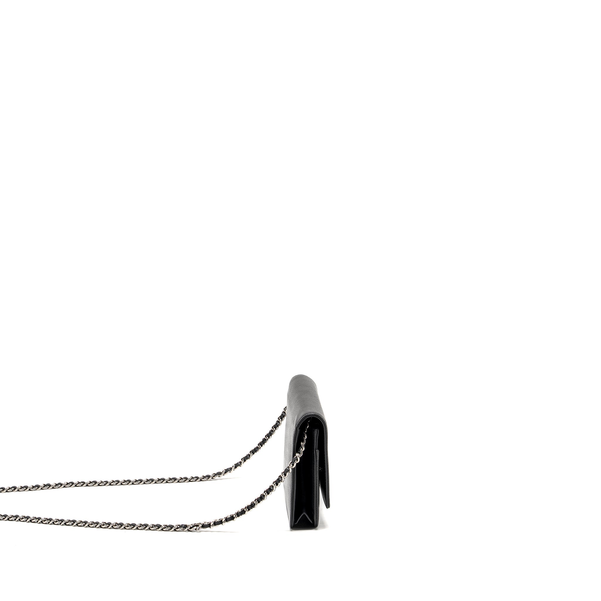CHANEL TIMELESS WALLET ON CHAIN CAVIAR BLACK SHW