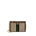 GUCCI OPHIDIA SMALL SHOULDER BAG GG SUPREME CANVAS/LEATHER GHW