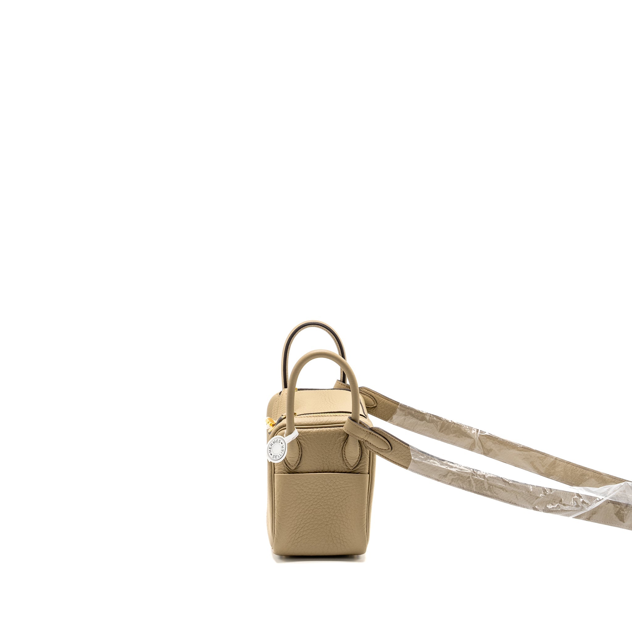 HERMES MINI LINDY II CLEMENCE 8Q BEIGE MARFA GHW