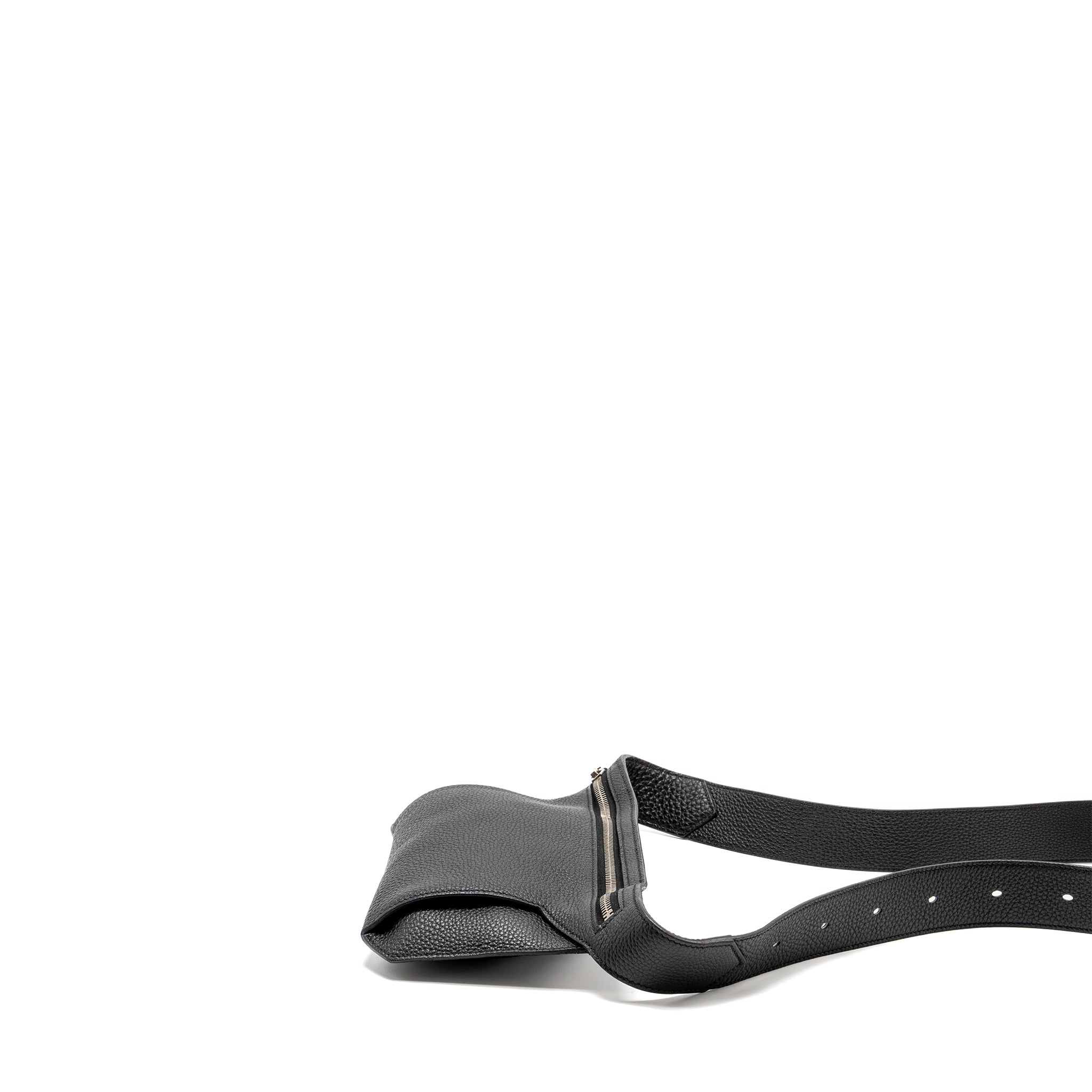 HERMES ULTRAPLA CROSS BELT BAG TOGO BLACK SHW