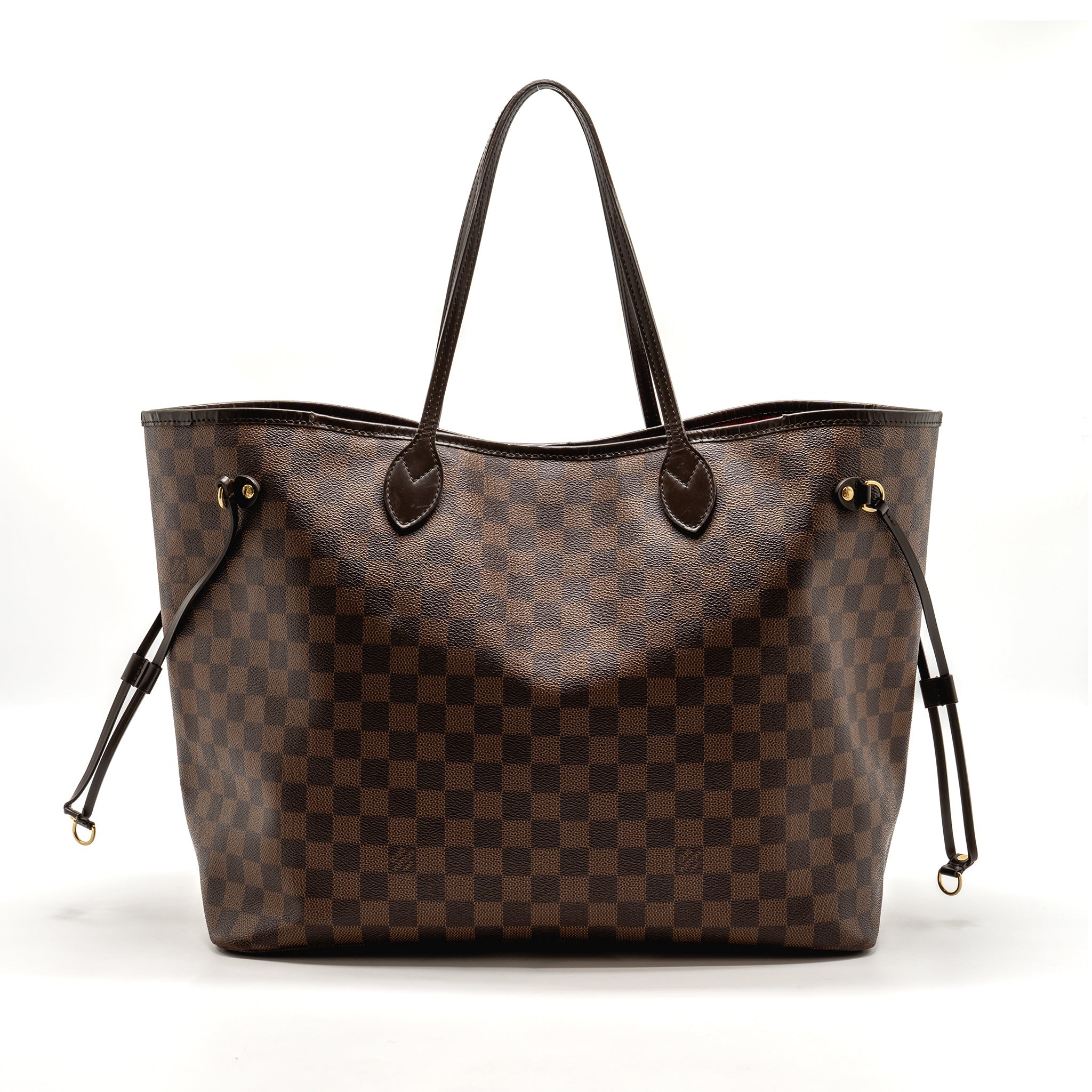 LOUIS VUITTON NEVERFULL GM DAMIER EBENE WITH GHW