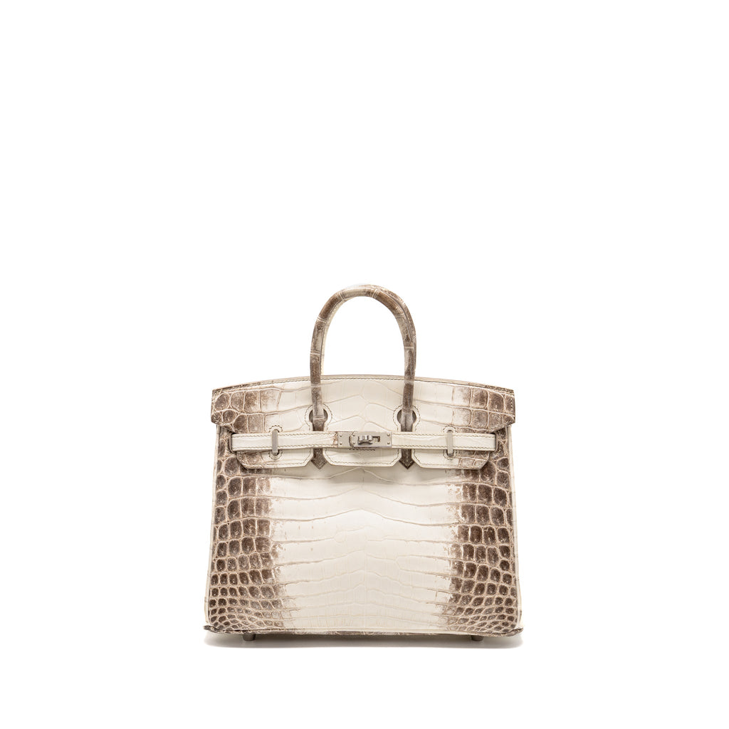 HERMES BIRKIN 25 CROCODILE NILOTICUS HIMALAYA 01 BLANC SHW