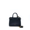 BURBERRY HOUSE CHECK BANNER TOTE BAG CALFSKIN NAVY/MULTICOLOURED GHW