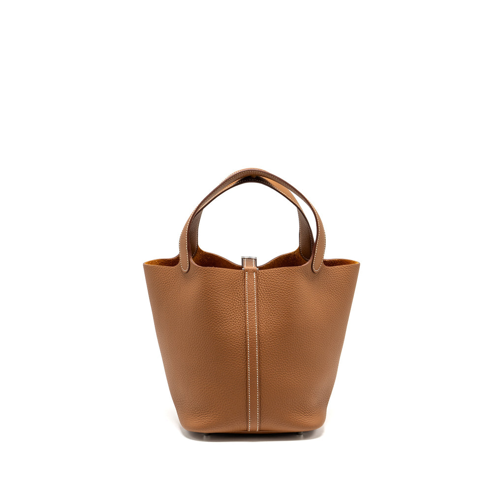 HERMES PICOTIN 22 LOCK BAG CLEMENCE GOLD SHW