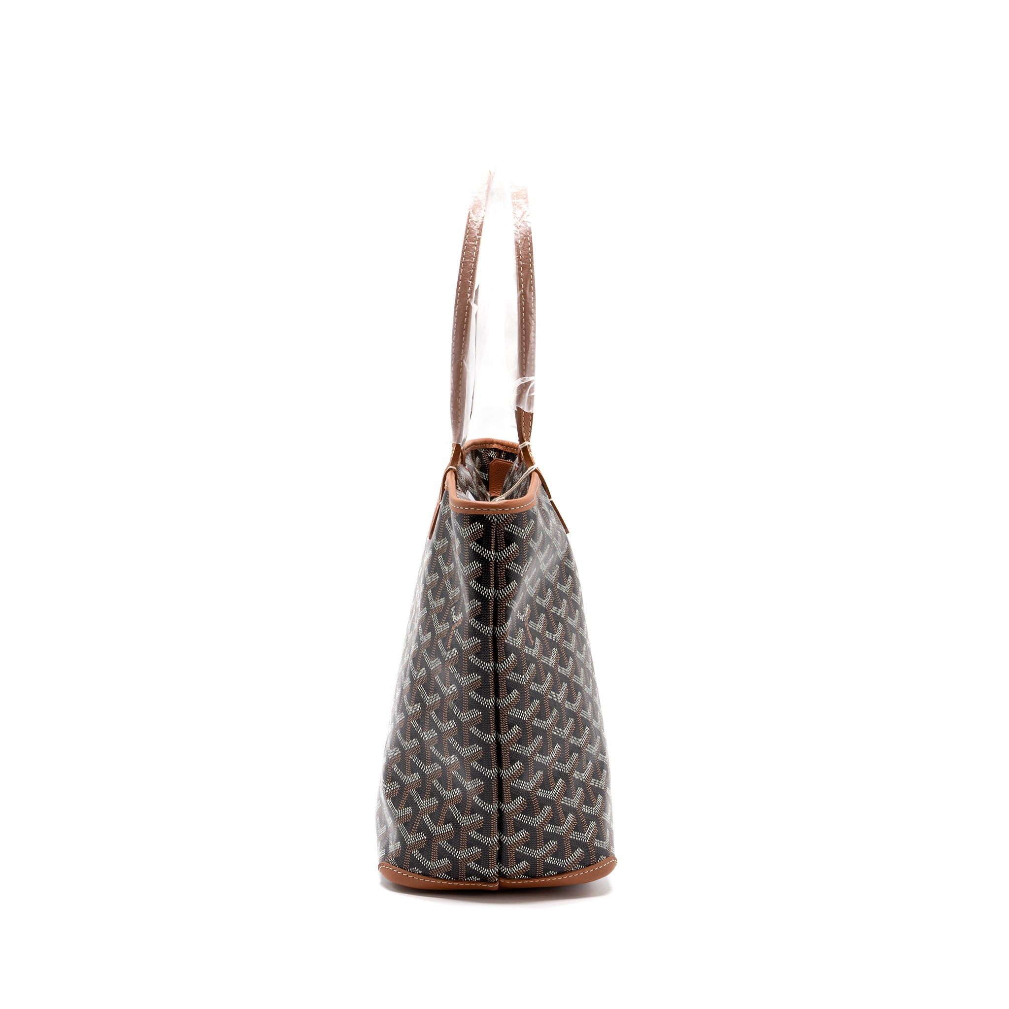 GOYARD ARTOIS PM BAG CANVAS/ CALFSKIN BLACK/ TAN SHW