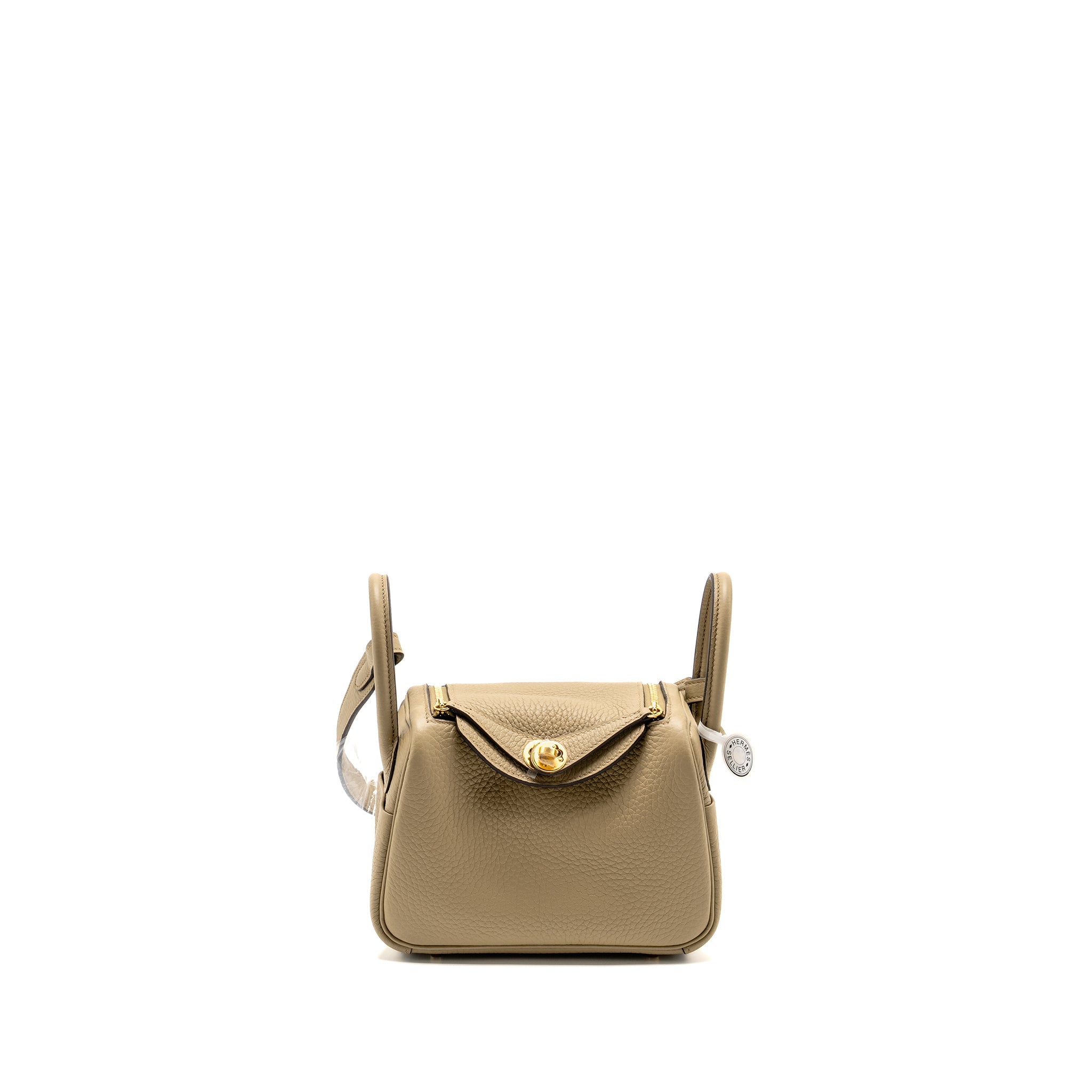 HERMES MINI LINDY II CLEMENCE 8Q BEIGE MARFA GHW